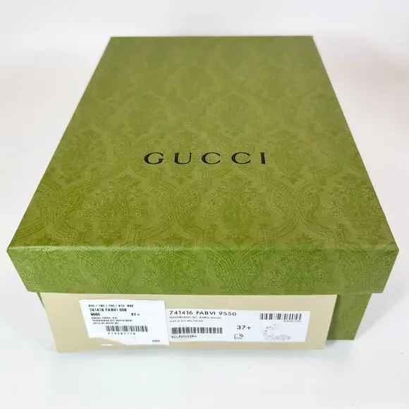 Gucci Woven GG Espadrille Wedge Heel - Women’s 7.5